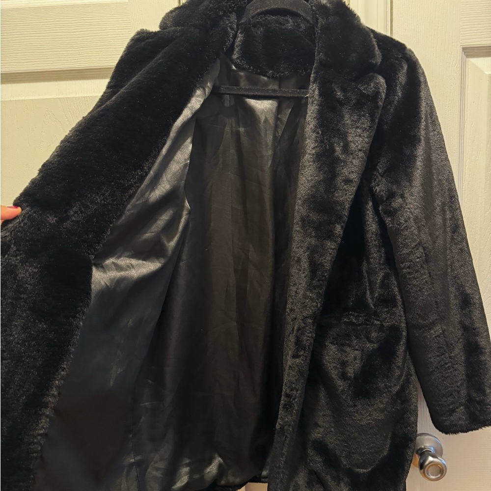 Amazon Essentials Black Teddy Jacket - image 3